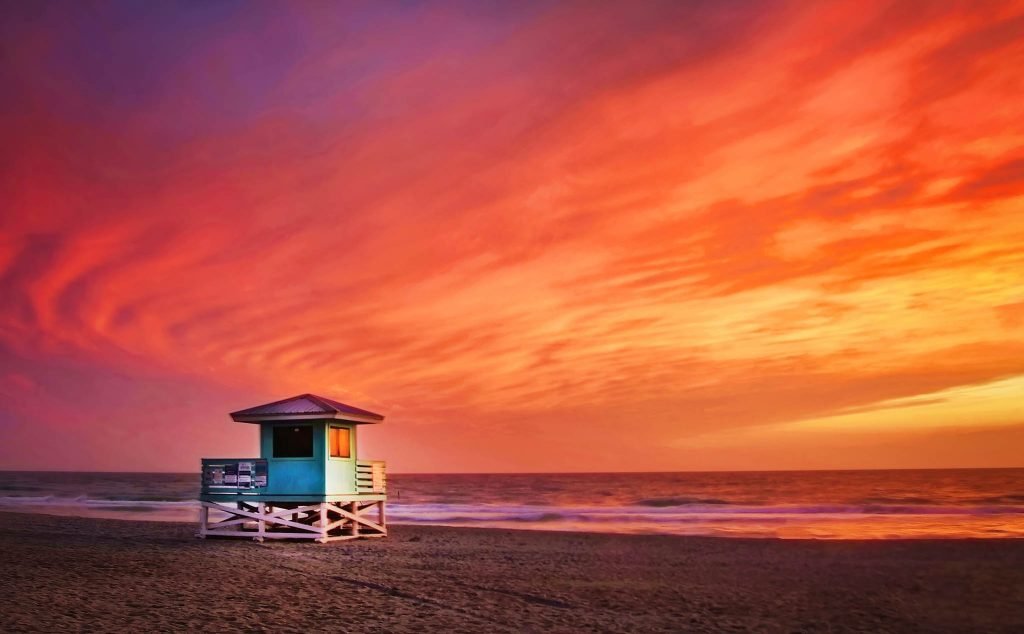 Venice Beach Sunset, Florida.