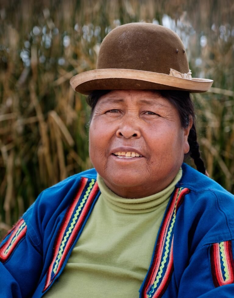 Portrait of woman in Uros