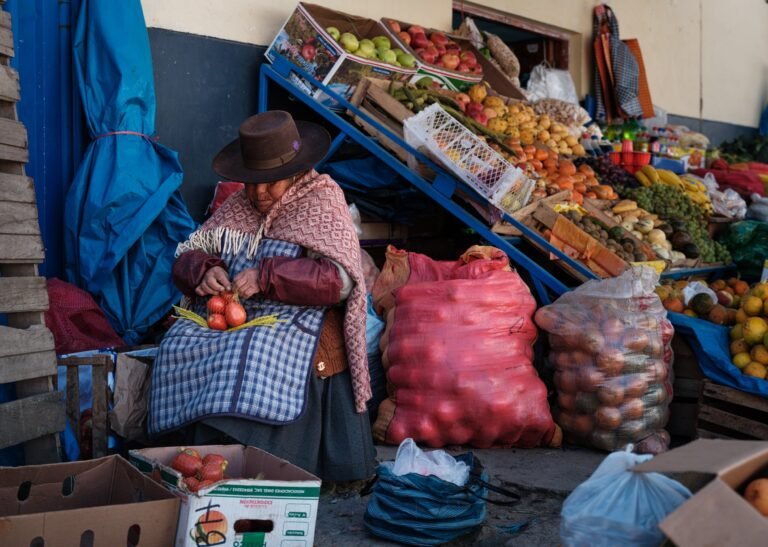 Vegetable Seller in Huancarani