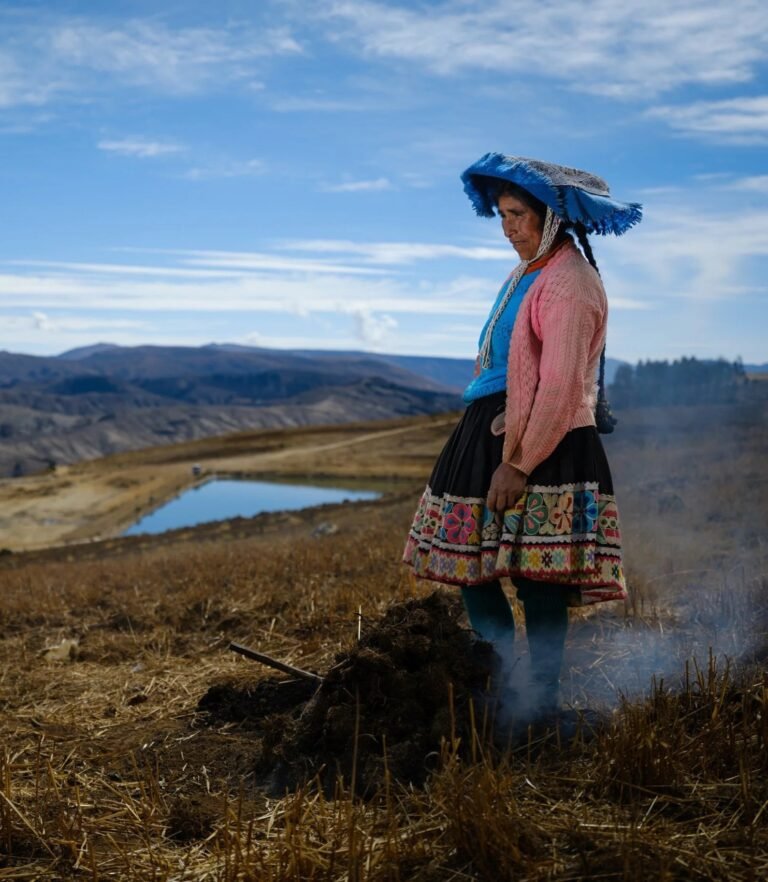 Portrait of a local woman in Peru
