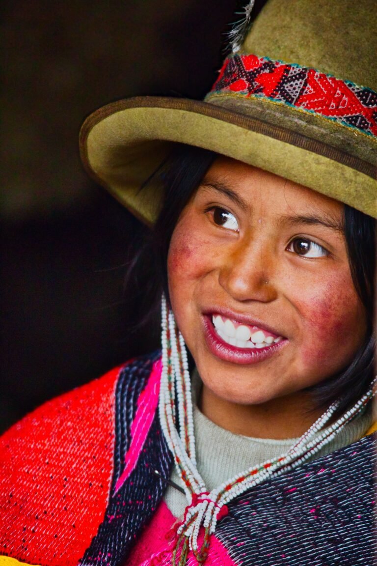 Portrait of a local woman in Peru