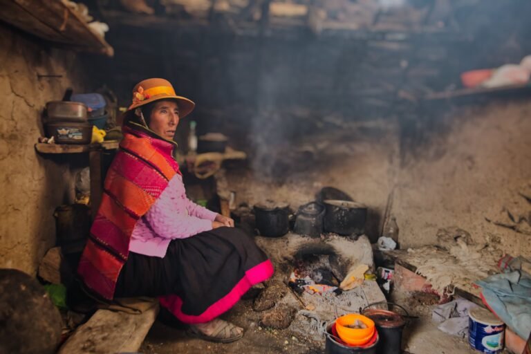 Portrait of a local woman in Peru