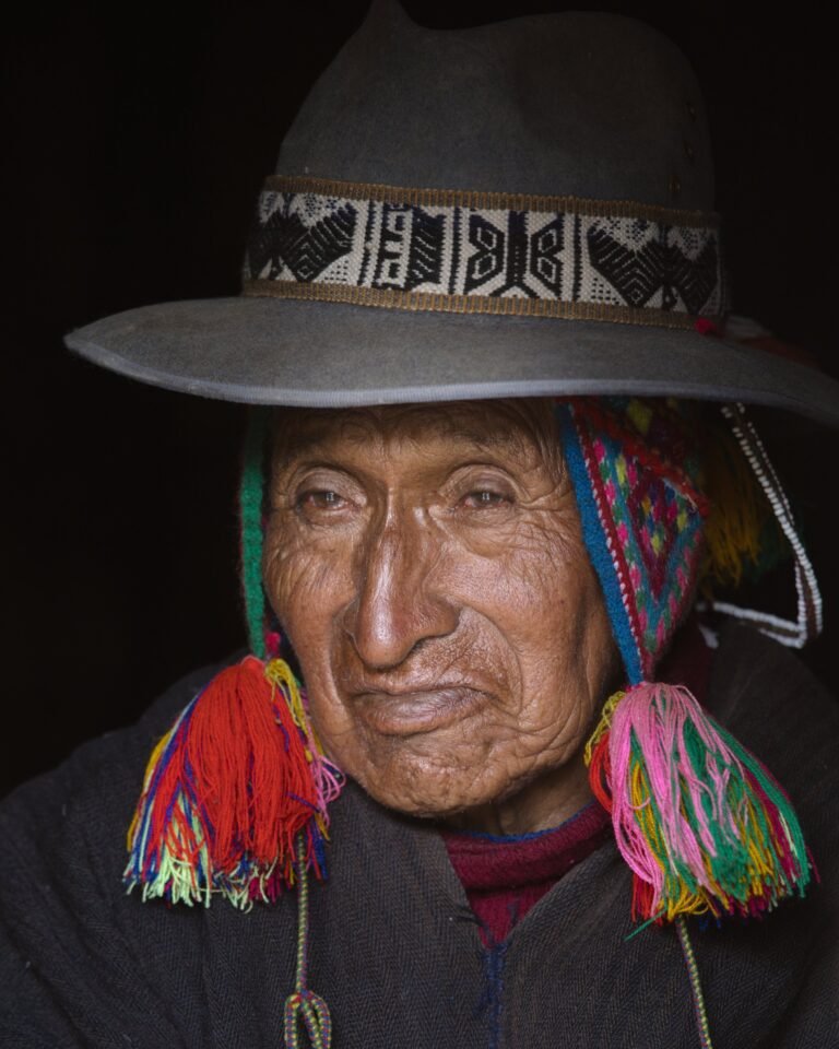 Portrait of a local woman in Peru