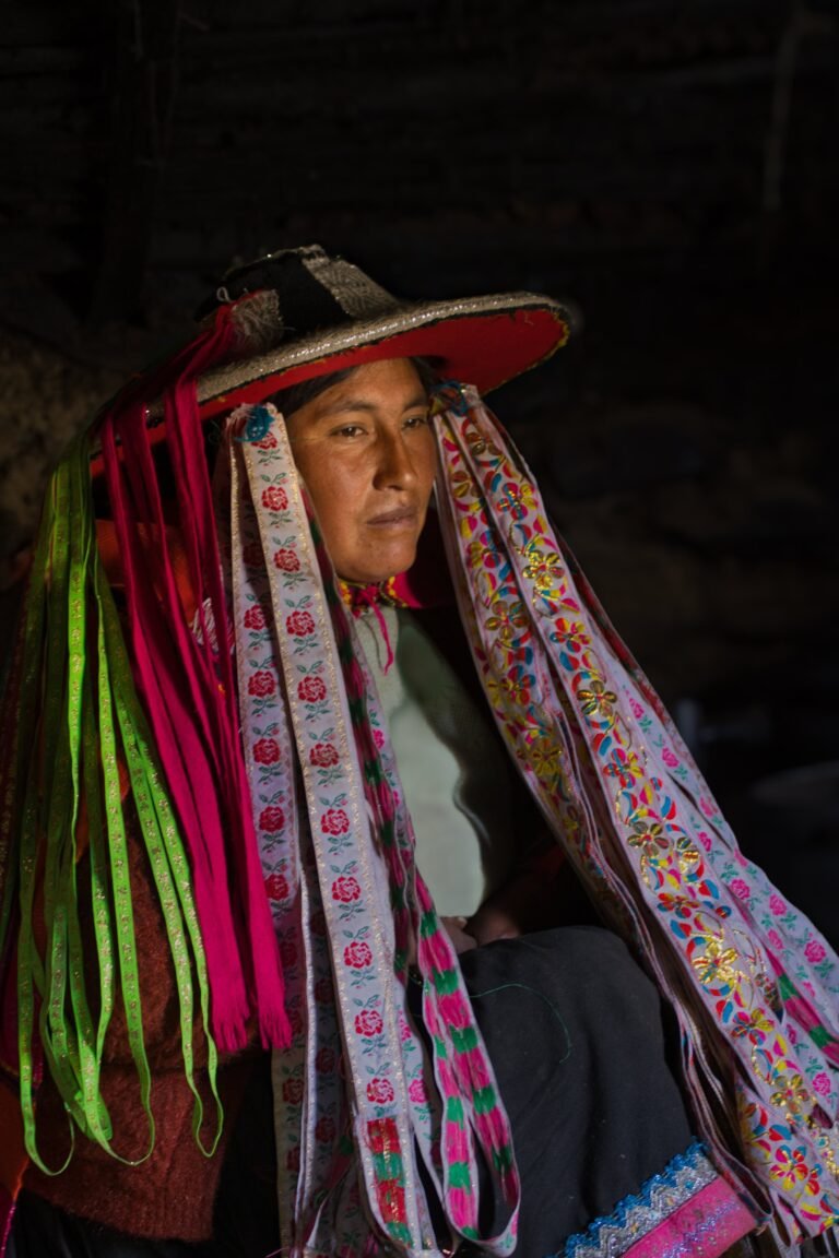 Portrait of a local woman in Peru