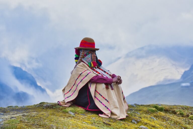 Portrait of a local woman in Peru