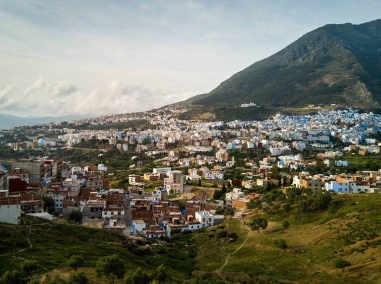 Aerial View of Chefchaouen