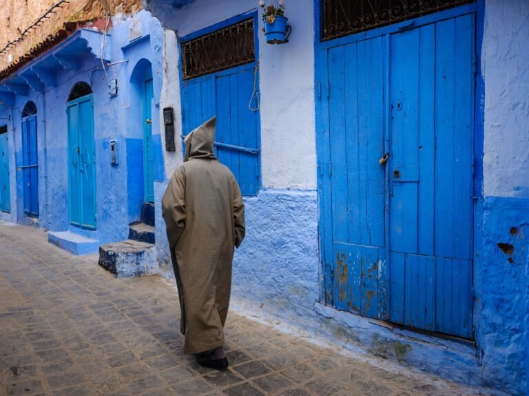 Man in the streets of Chefchaouen
