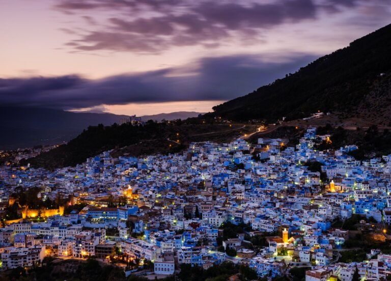 Sunset over Chefchaouen
