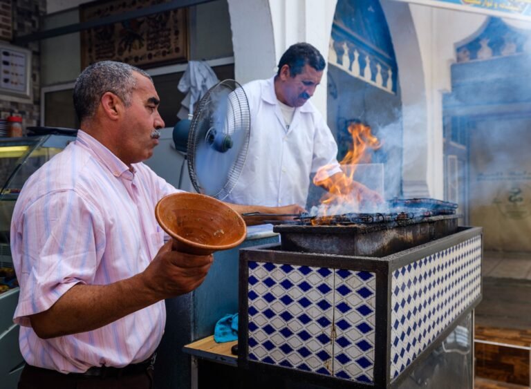 Moroccan street food seller