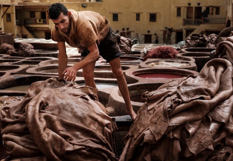 Fez Tannery Worker