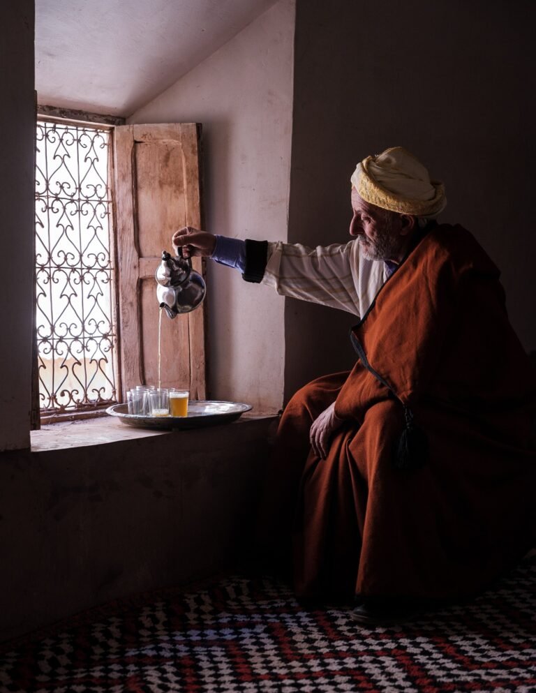 Moroccan Man Serving Tea