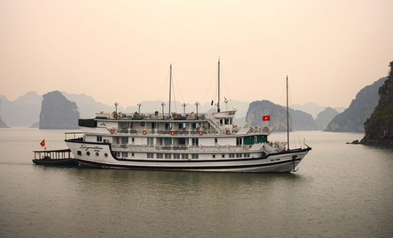 Cruise Ship on Halong Bay Waters