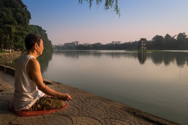 Meditation at the Hoan Kiem Lake