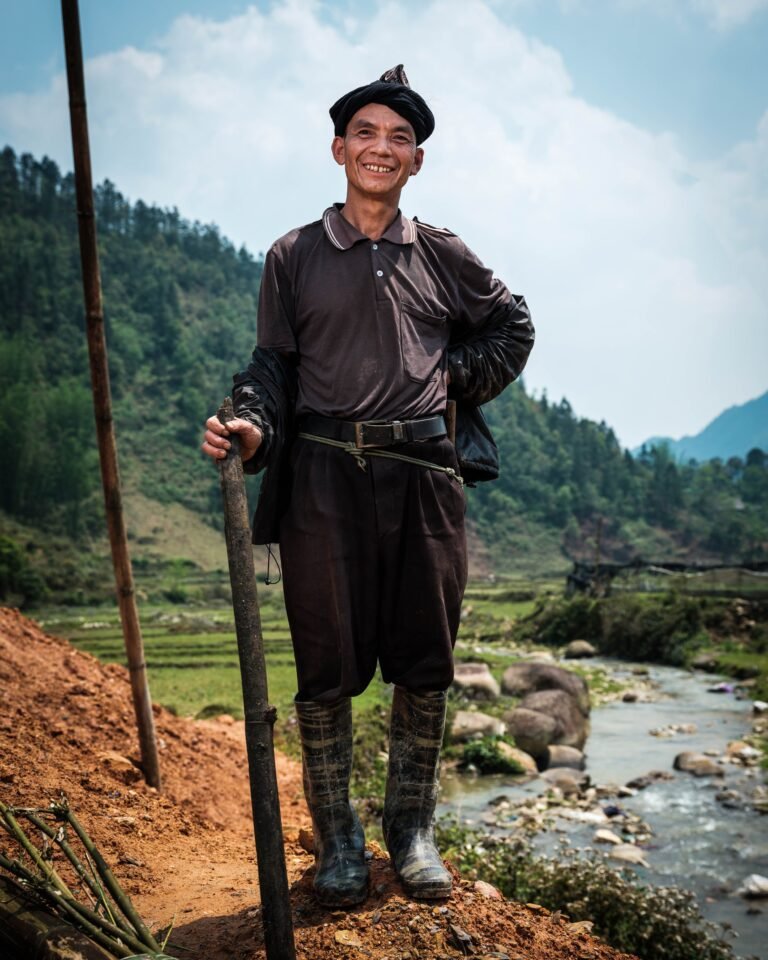 Smiling Farmer in Tha Pin Village