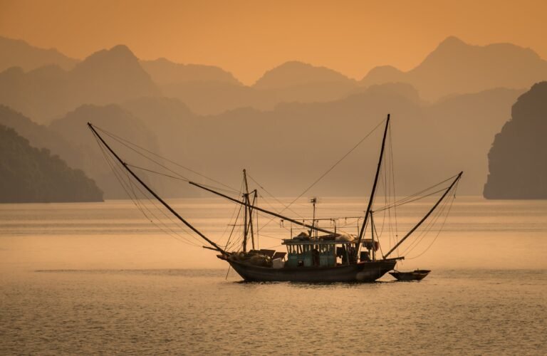 Fisherman Boat in Halong Bay