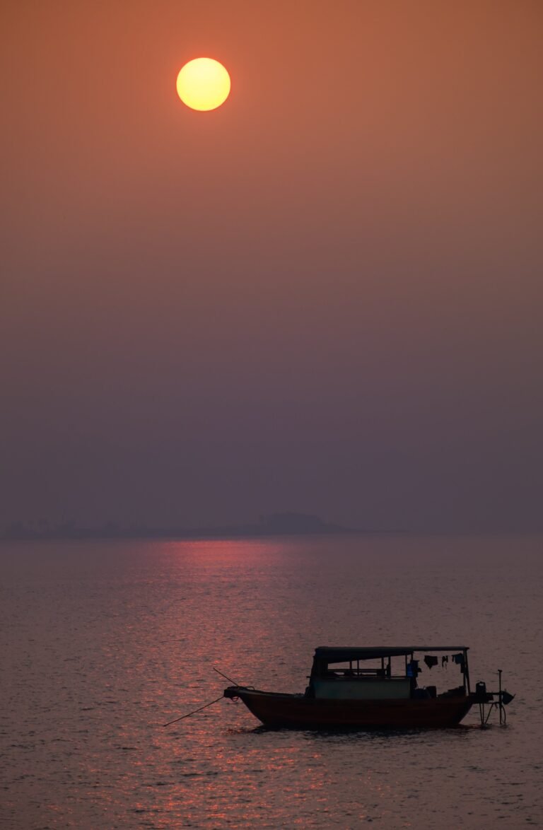 Sunrise and Fog in Halong Bay