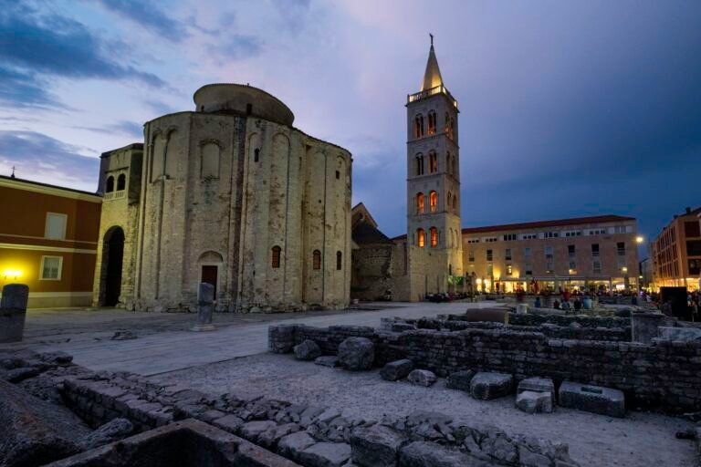 Blue hour at Zadar, Croatia