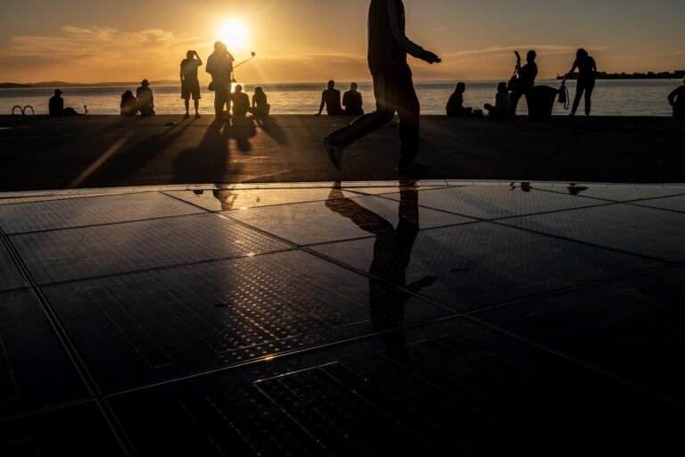 Zadar at sunset, Croatia
