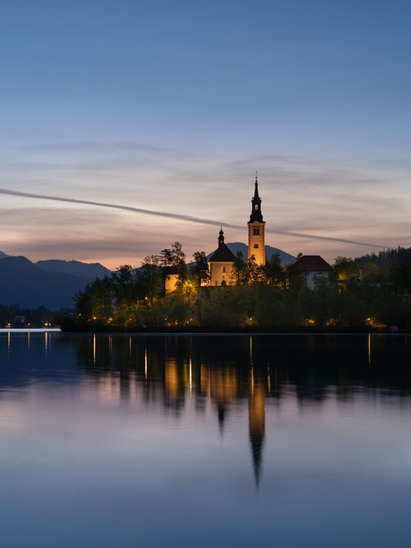 Lake Bled at sunrise