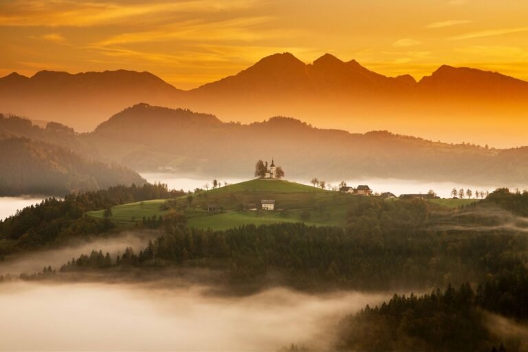 Church of Saint Thomas at sunrise